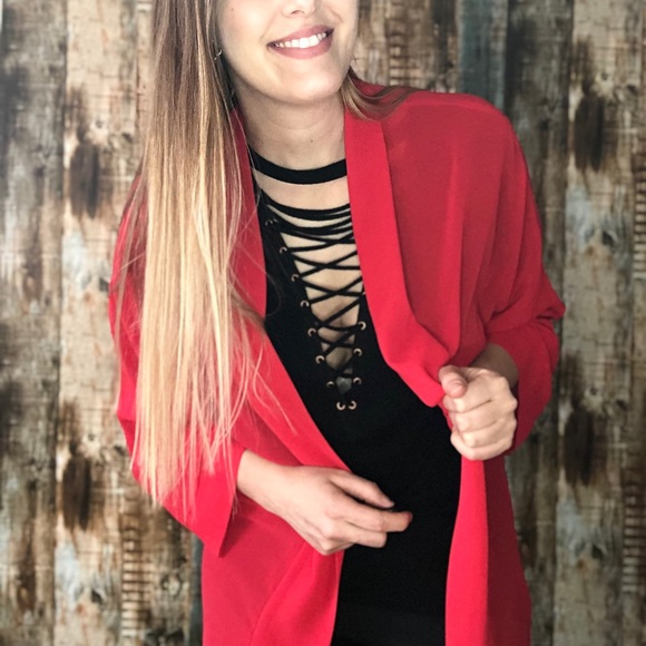 Suzy Shier Sheer Kimono - Picture 4 of 8